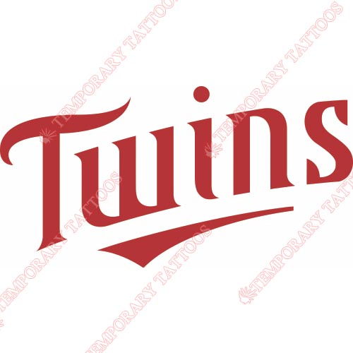 Minnesota Twins Customize Temporary Tattoos Stickers NO.1732